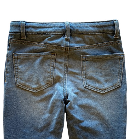 Cat & Jack Girls Blue Faux Denim Pants Size 6/7 Stretchy Great Condition! - Picture 4 of 9